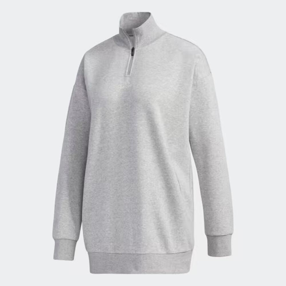 Adidas Essentials Comfort Elongated Quarter-Zip Pullover Sweatshirt
